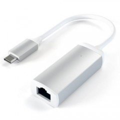 Адаптер Satechi ALUMINUM TYPE-C TO GIGABIT ETHERNET ADAPTER, Silver