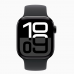 Apple Watch Series 10 GPS, 42mm Jet Black Aluminum Case with Black Sport Band - S/M, MWWE3QI/A