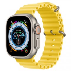 Watch Ultra GPS + Cellular, 49мм, корпус из титана, ремешок Ocean желтого цвета