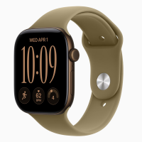 Apple Watch Series 12 GPS, 42mm Темная бронза и спортивный ремешок "Олива" - M/L, MJEG4