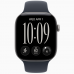 Apple Watch Series 12 GPS, 46mm Серый космос и темно-синий спортивный ремешок - S/M, MJEH4