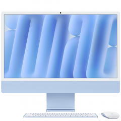 iMac 24, чип M4, 10C/10C 16/256 ГБ, Голубой, MWV13